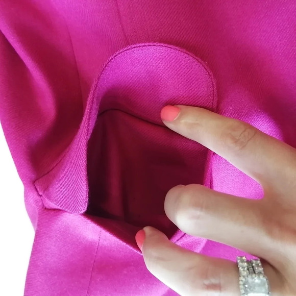 Vintage Braemar by Jeremy Scott Pure Virgin Wool Pink Single Breasted Blazer 4 - Picture 11 of 17